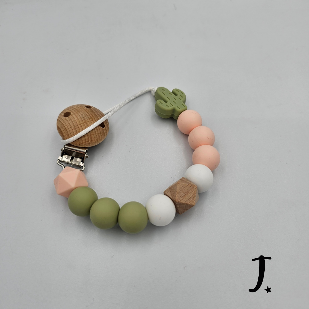 Silicone dummy clip, Sage cactus