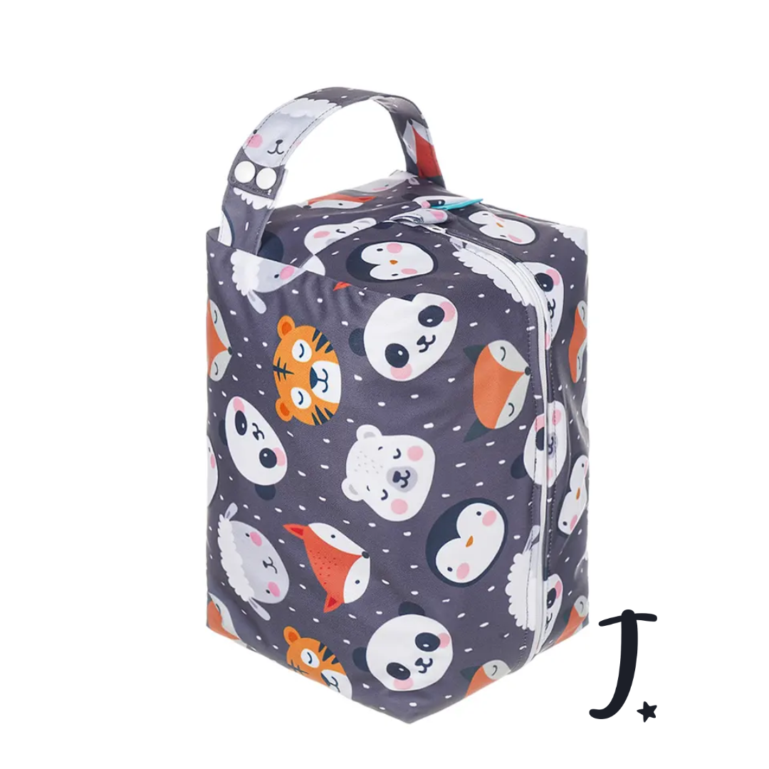 Diaper pod - Grey baby animals