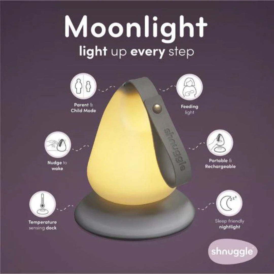 Shnuggle Moonlight Night Light | Baby & Toddler bedside Lamp