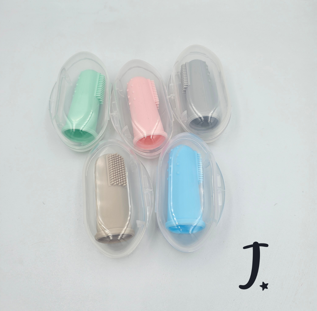 Baby Silicone Finger Toothbrush with Case