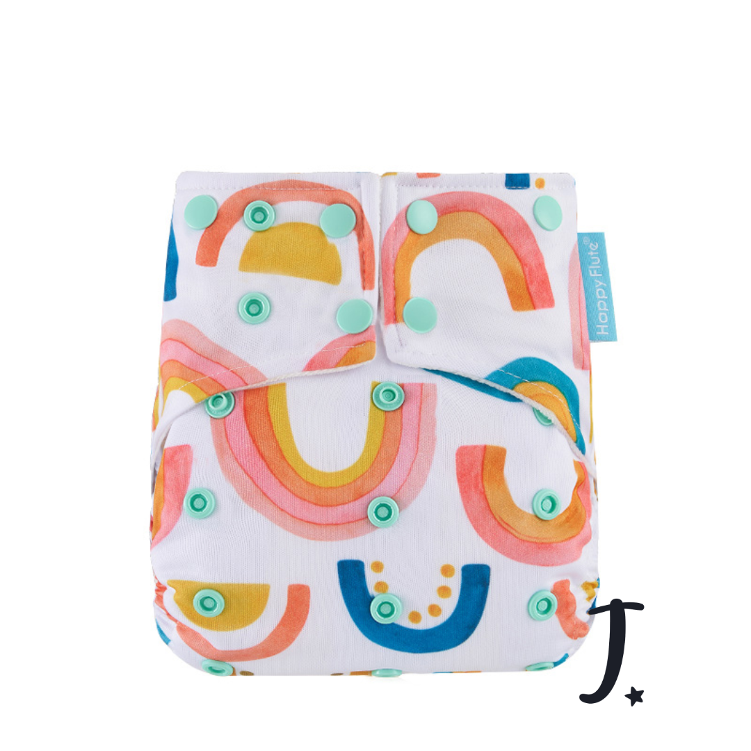 All-In-One Diaper - snap in insert - various prints