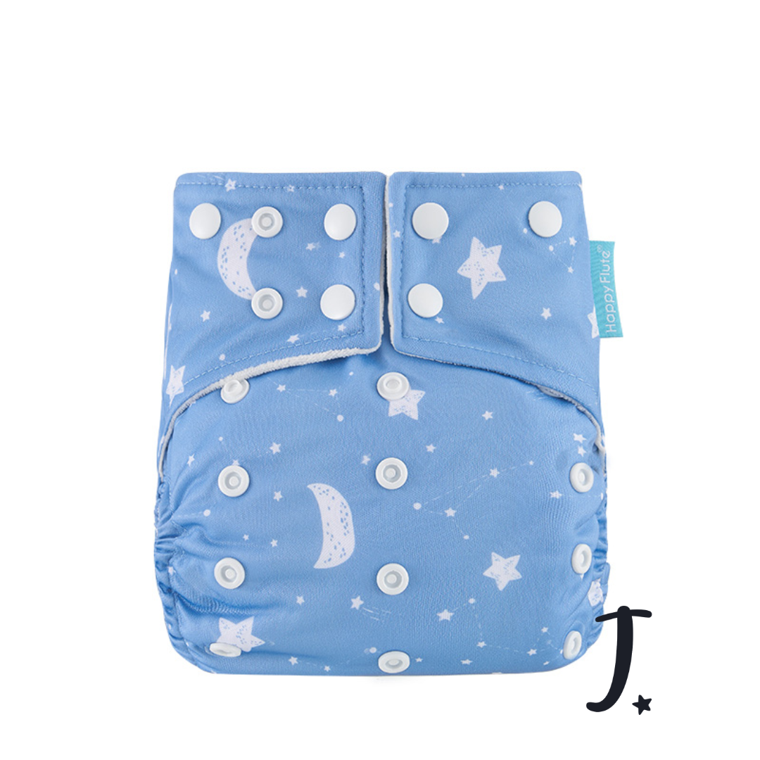 All-In-One Diaper - snap in insert - various prints