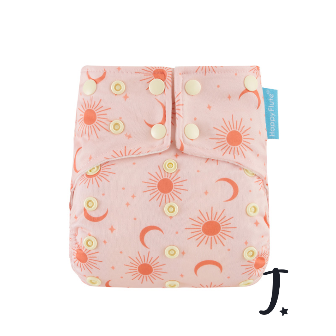 All-In-One Diaper - snap in insert - various prints