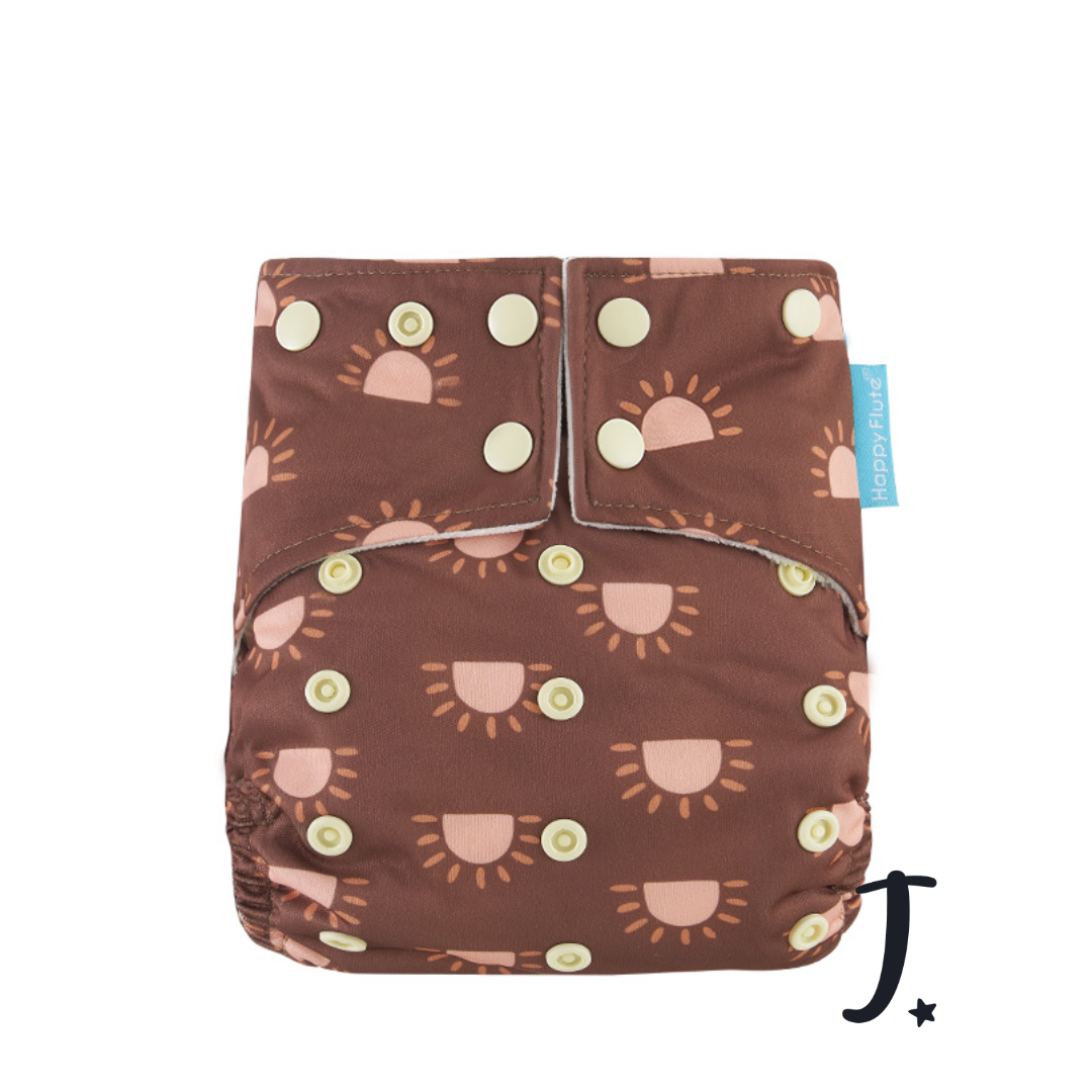 All-In-One Diaper - snap in insert - various prints
