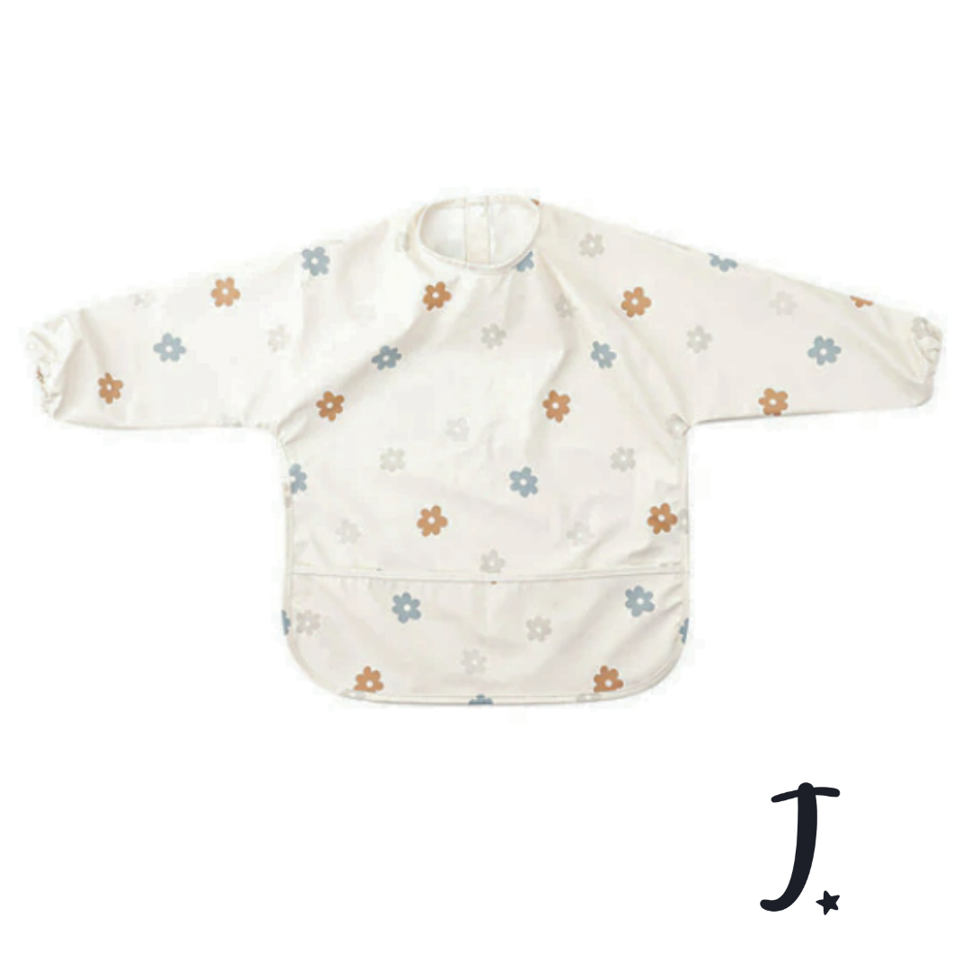 Long sleeve - waterproof feeding and messing play bibs -1-2 years- Various prints