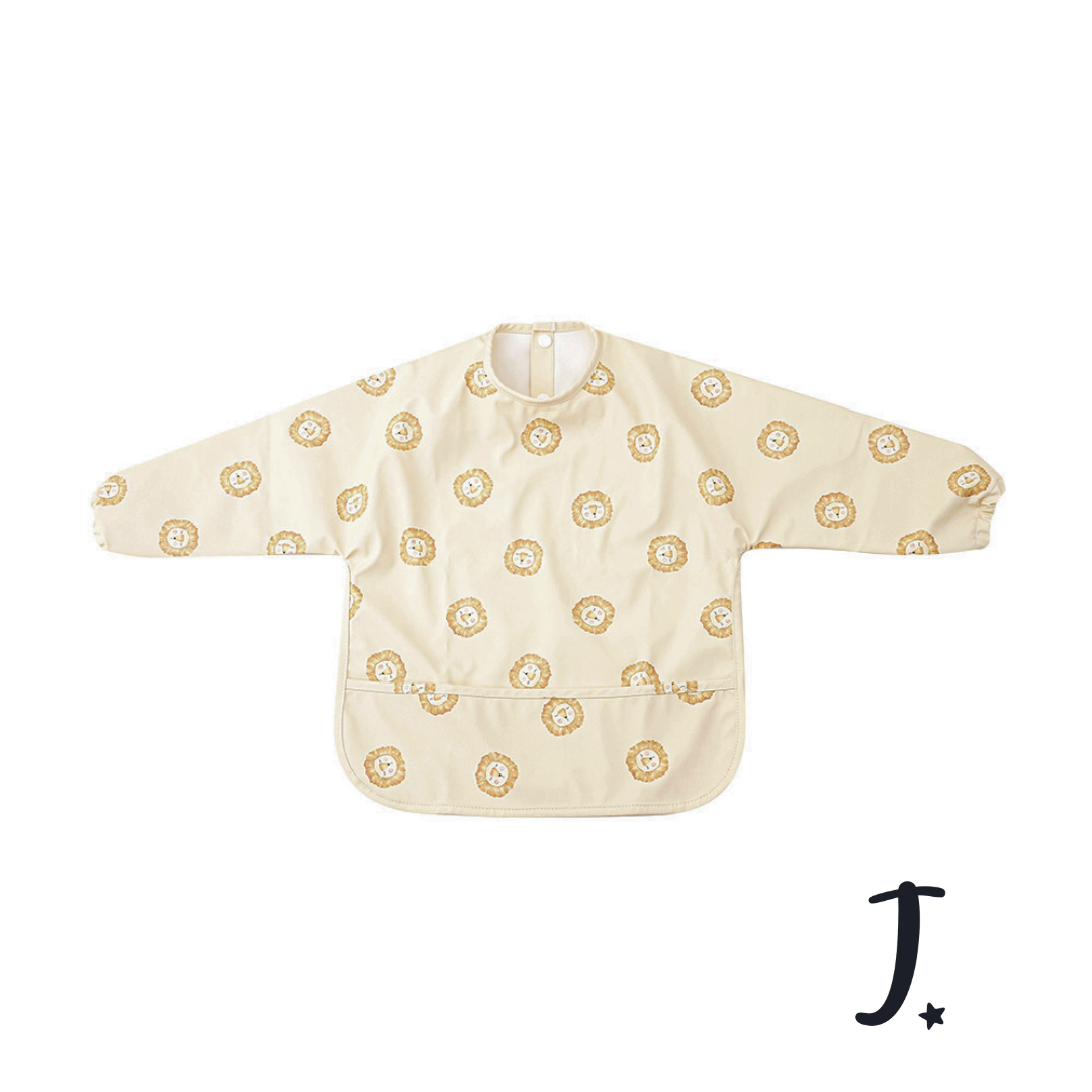 Long sleeve - waterproof feeding and messing play bibs -1-2 years- Various prints