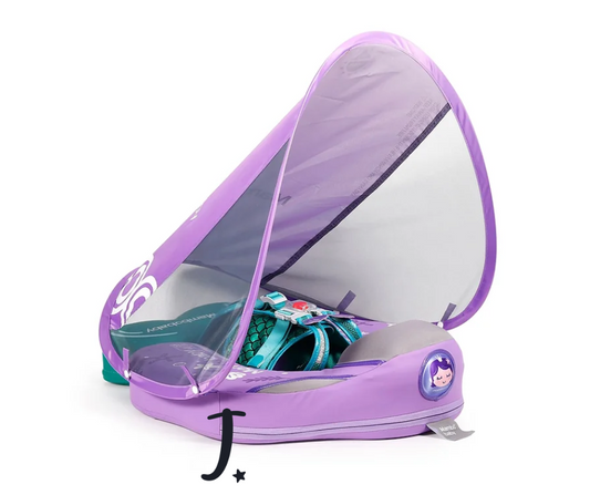 Mambobaby chest and back float - Air free - With canopy - Mermaid