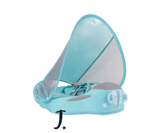 Mambobaby chest and back float - Air free - With canopy - Elephant