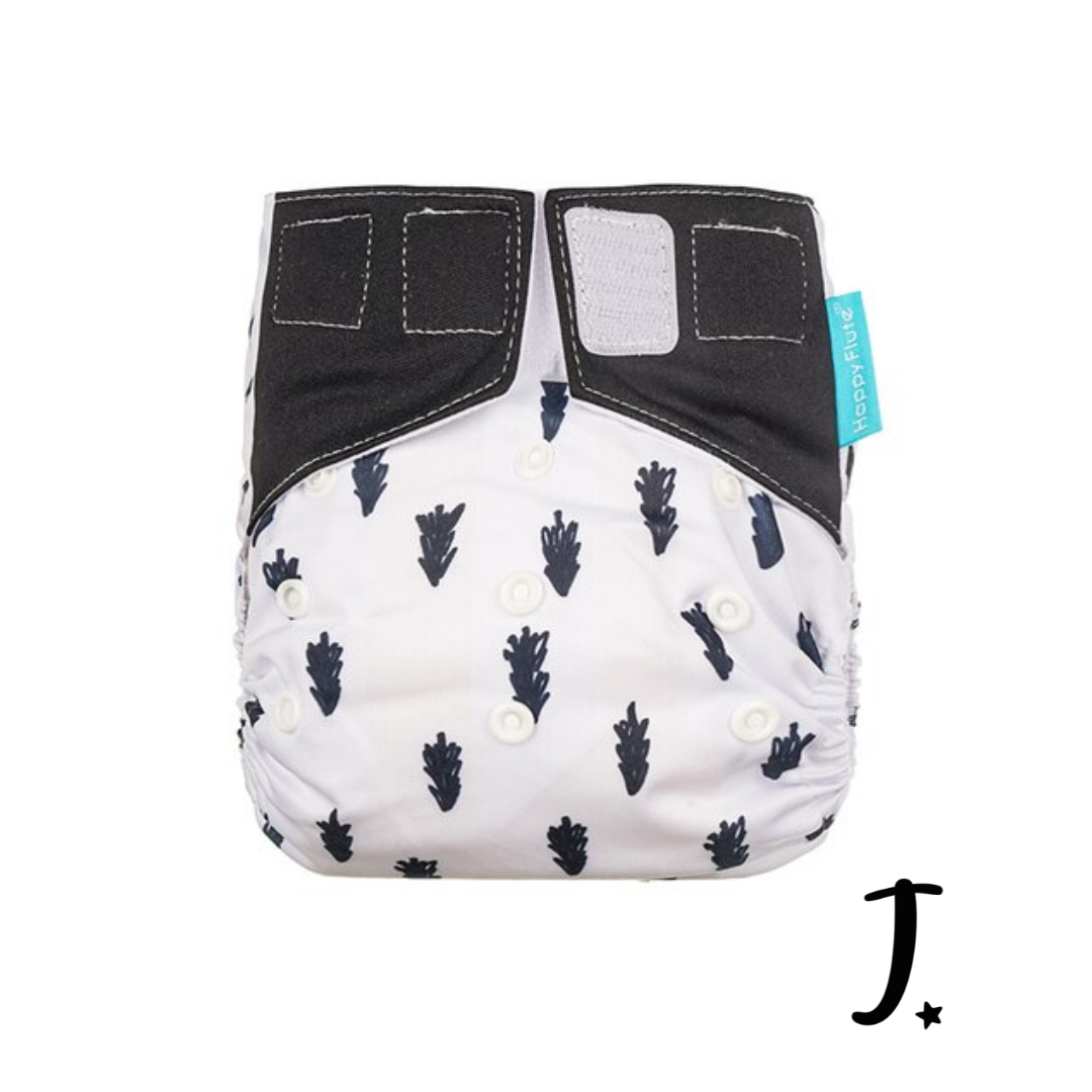 Happy Flute All-In-One Diaper, Velcro - Various prints