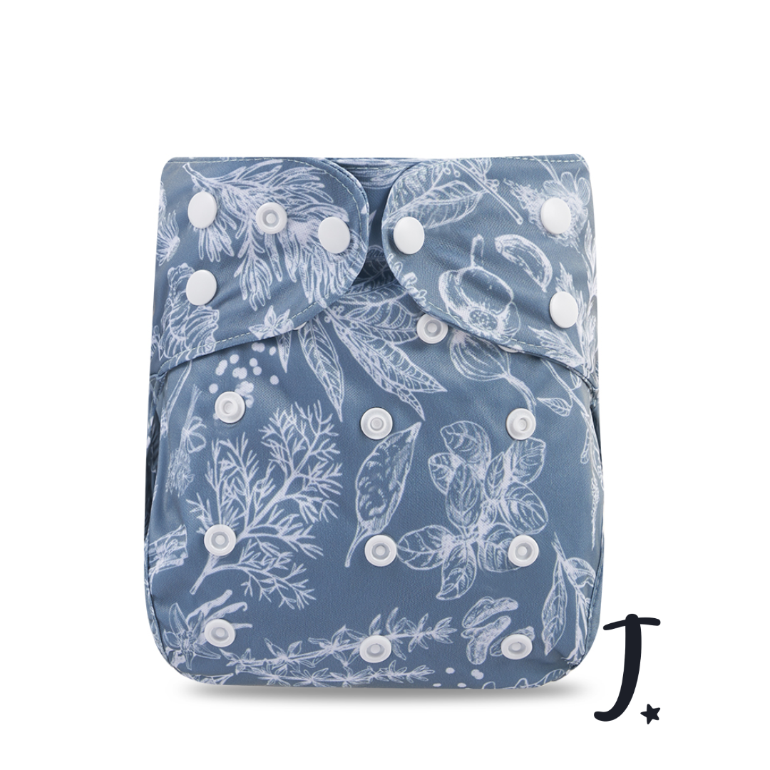 Blue fields diaper cover