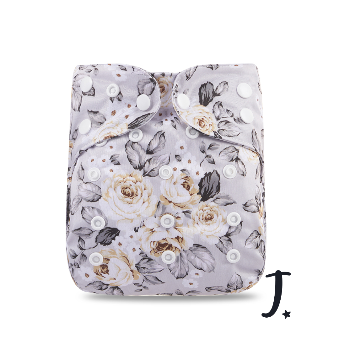 Vintage roses diaper cover