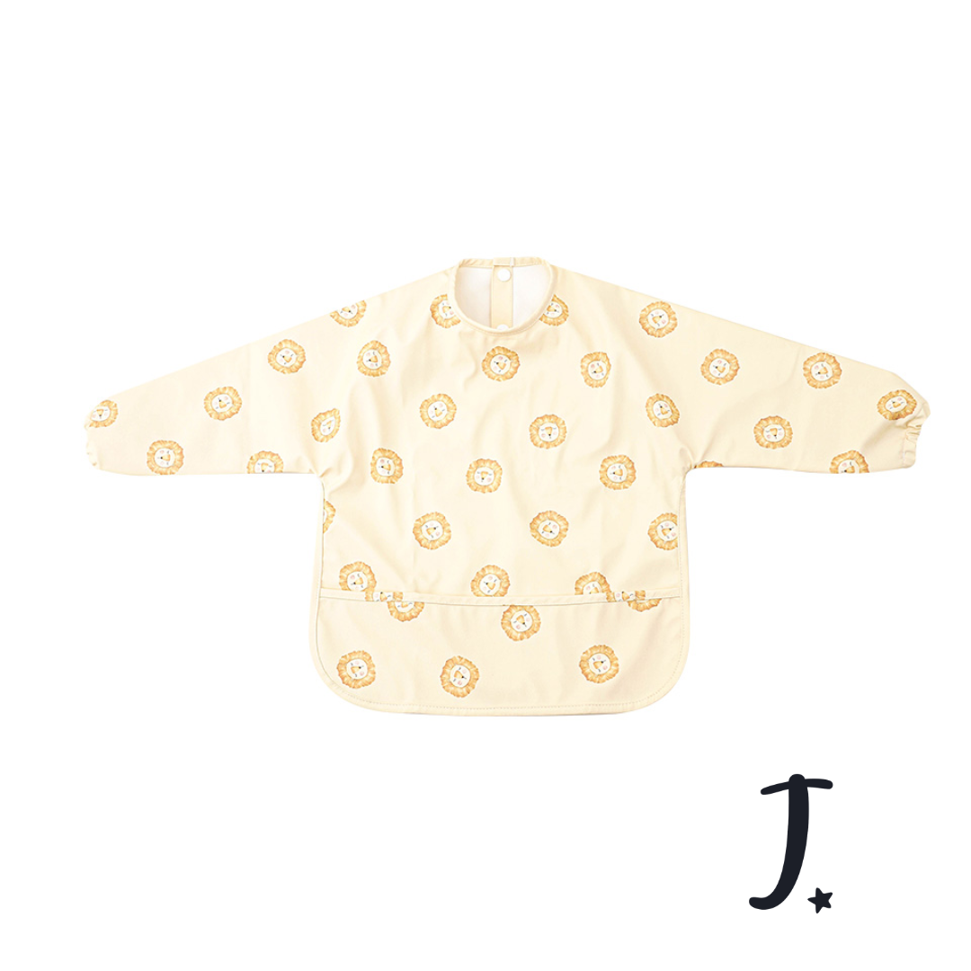 Long sleeve - waterproof feeding and messing play bibs -1-2 years- Various prints