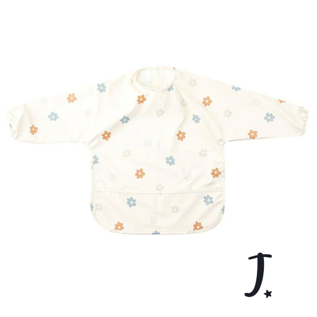 Long sleeve - waterproof feeding and messing play bibs -1-2 years- Various prints