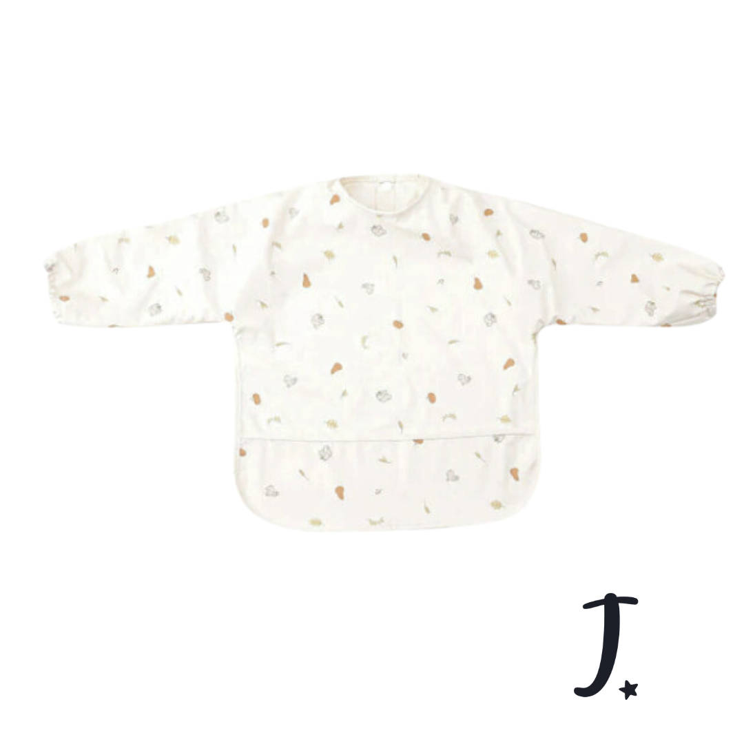 Long sleeve - waterproof feeding and messing play bibs -1-2 years- Various prints
