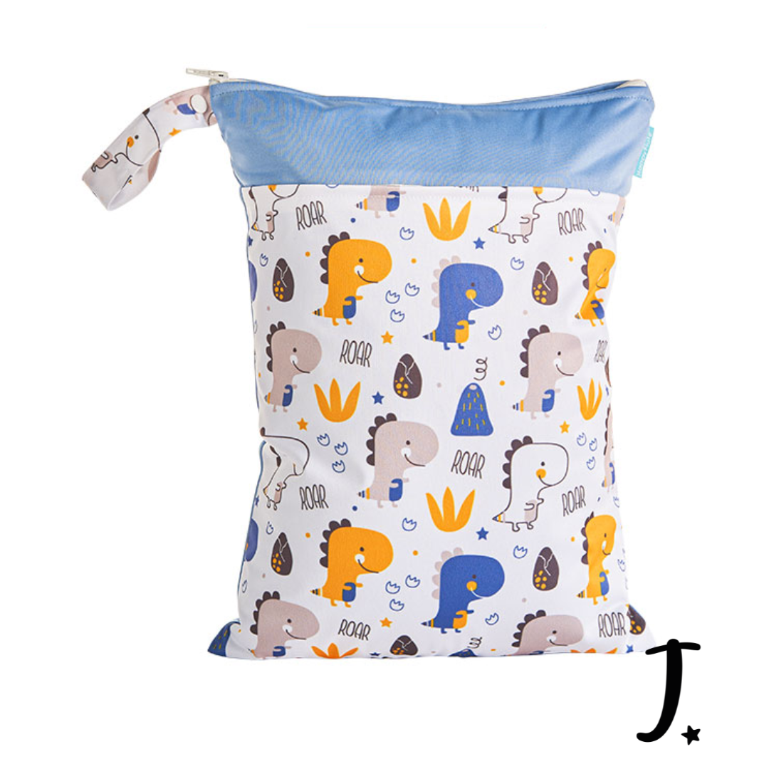 Happy Flute Wet bag, Dinos Print