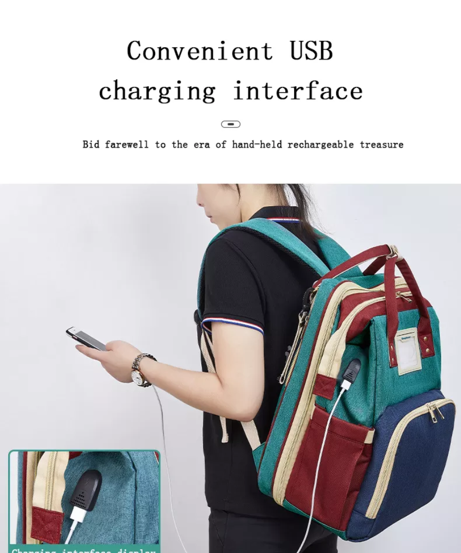 Diaper backpack - blue