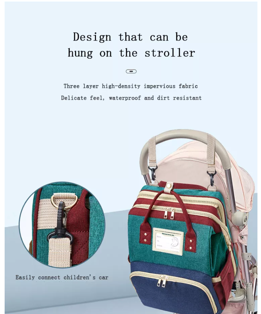 Diaper backpack - blue