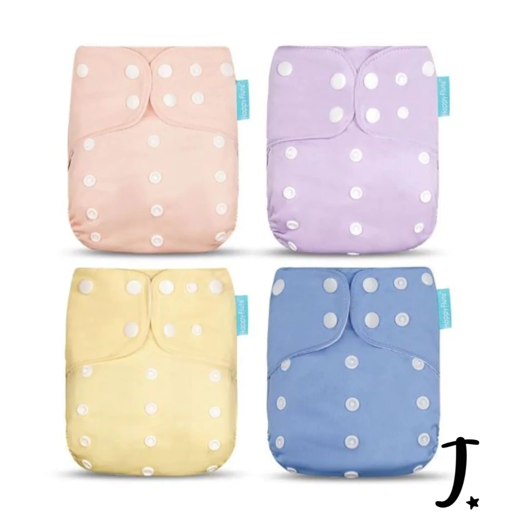 4 Pack Happy Flute pockets - pastels
