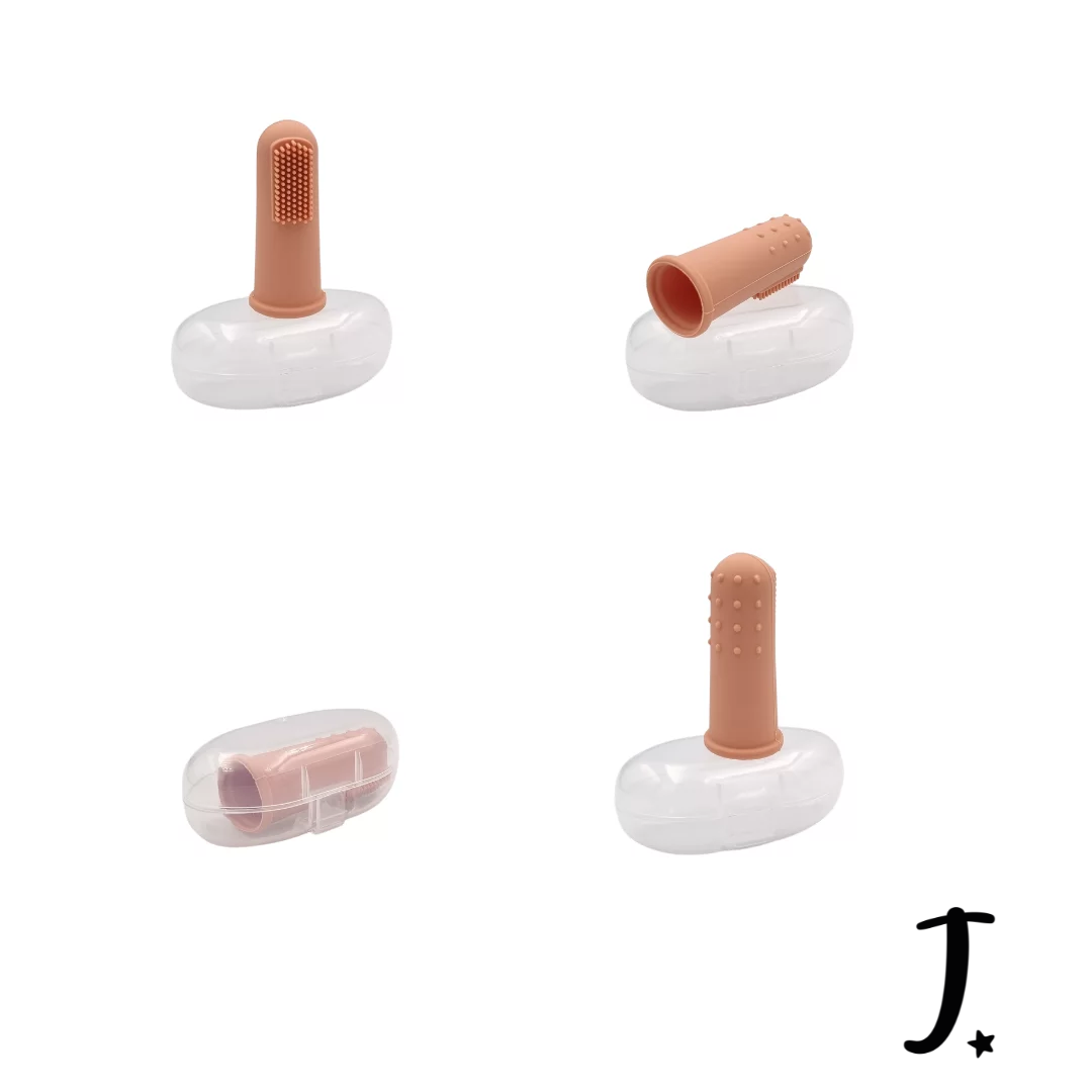 Baby Silicone Finger Toothbrush with Case