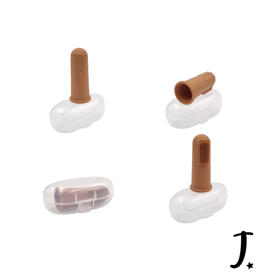 Baby Silicone Finger Toothbrush with Case