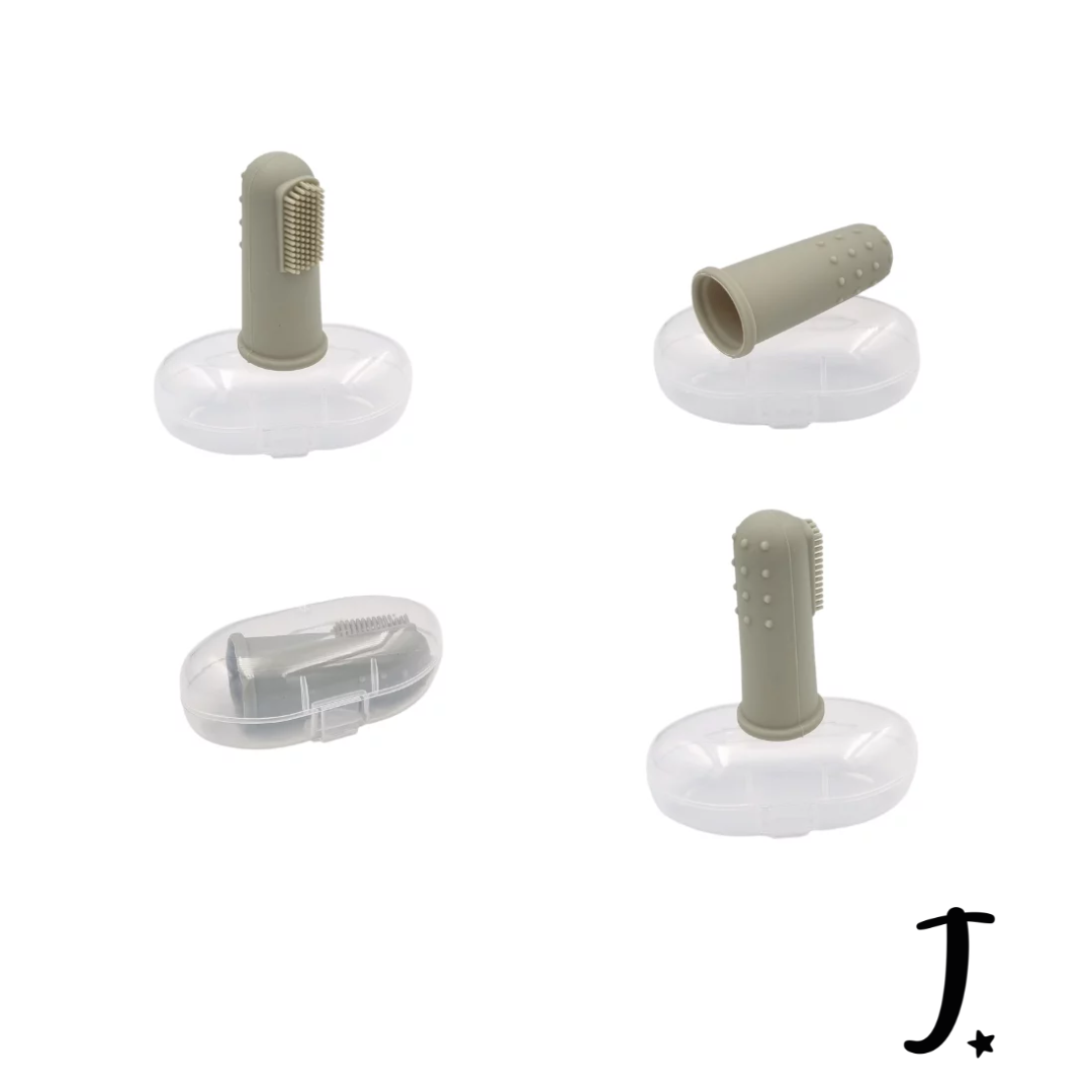 Baby Silicone Finger Toothbrush with Case