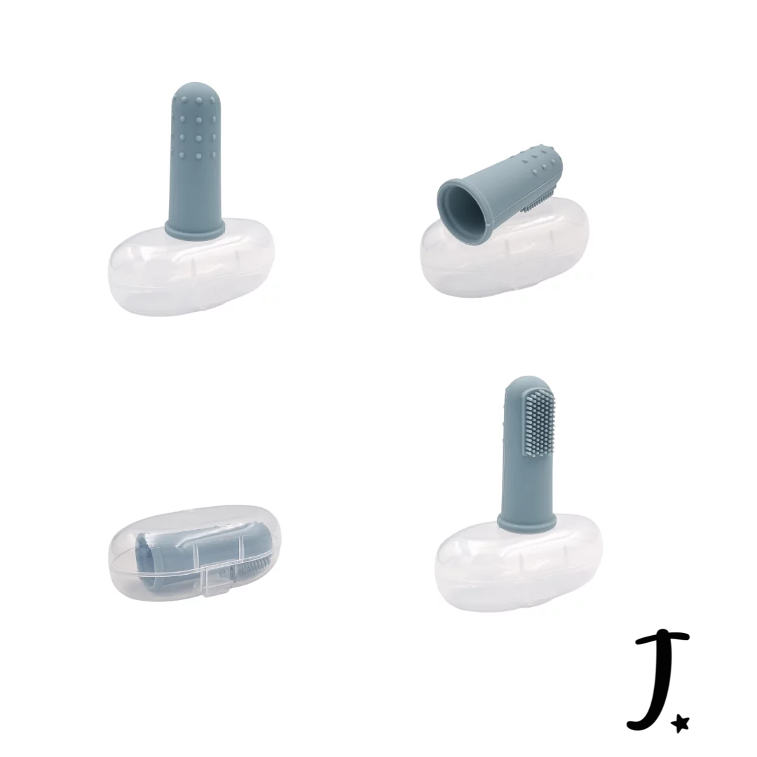 Baby Silicone Finger Toothbrush with Case