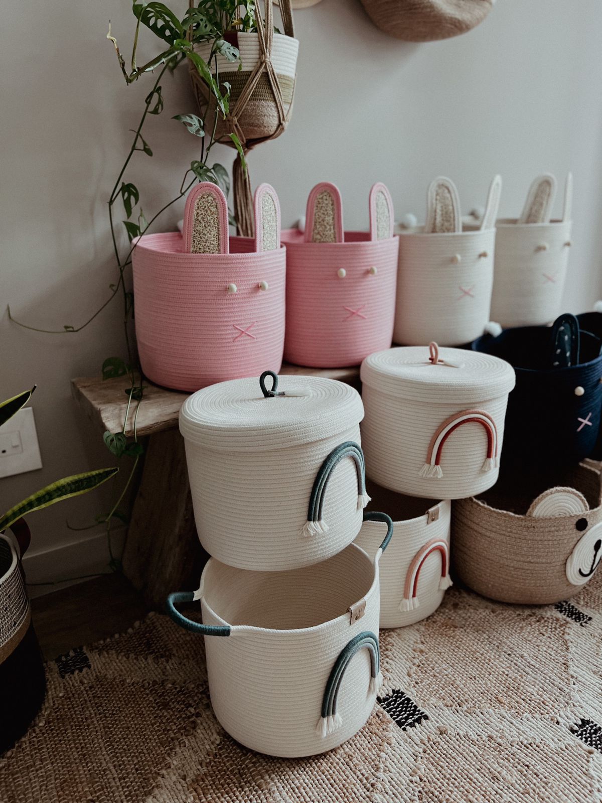 Kids rope baskets