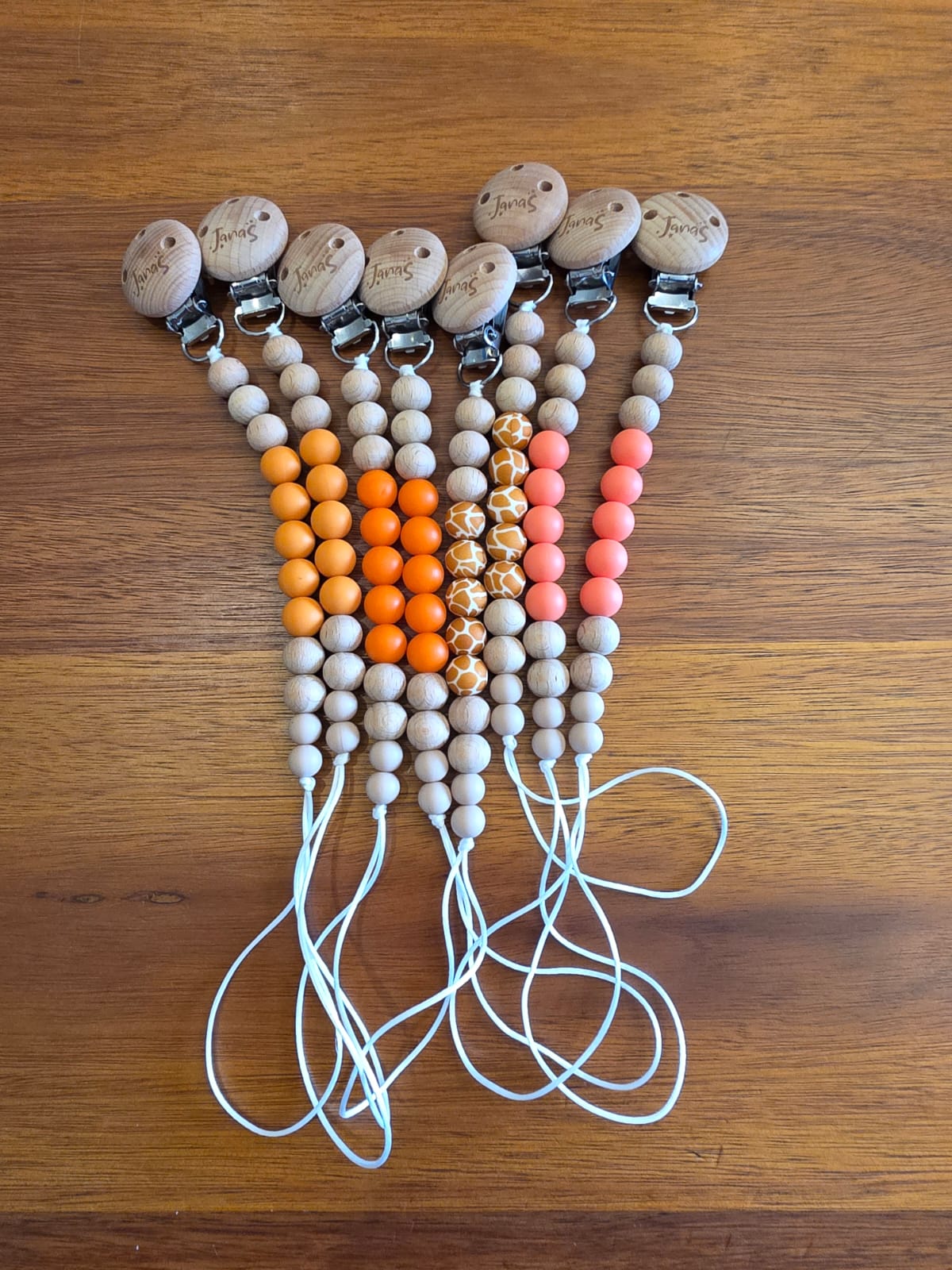 Newborn Dummy Clip - Orange Range