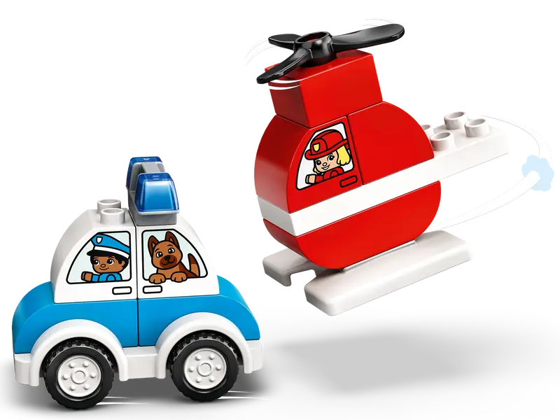 LEGO® DUPLO® Fire Helicopter & Police Car