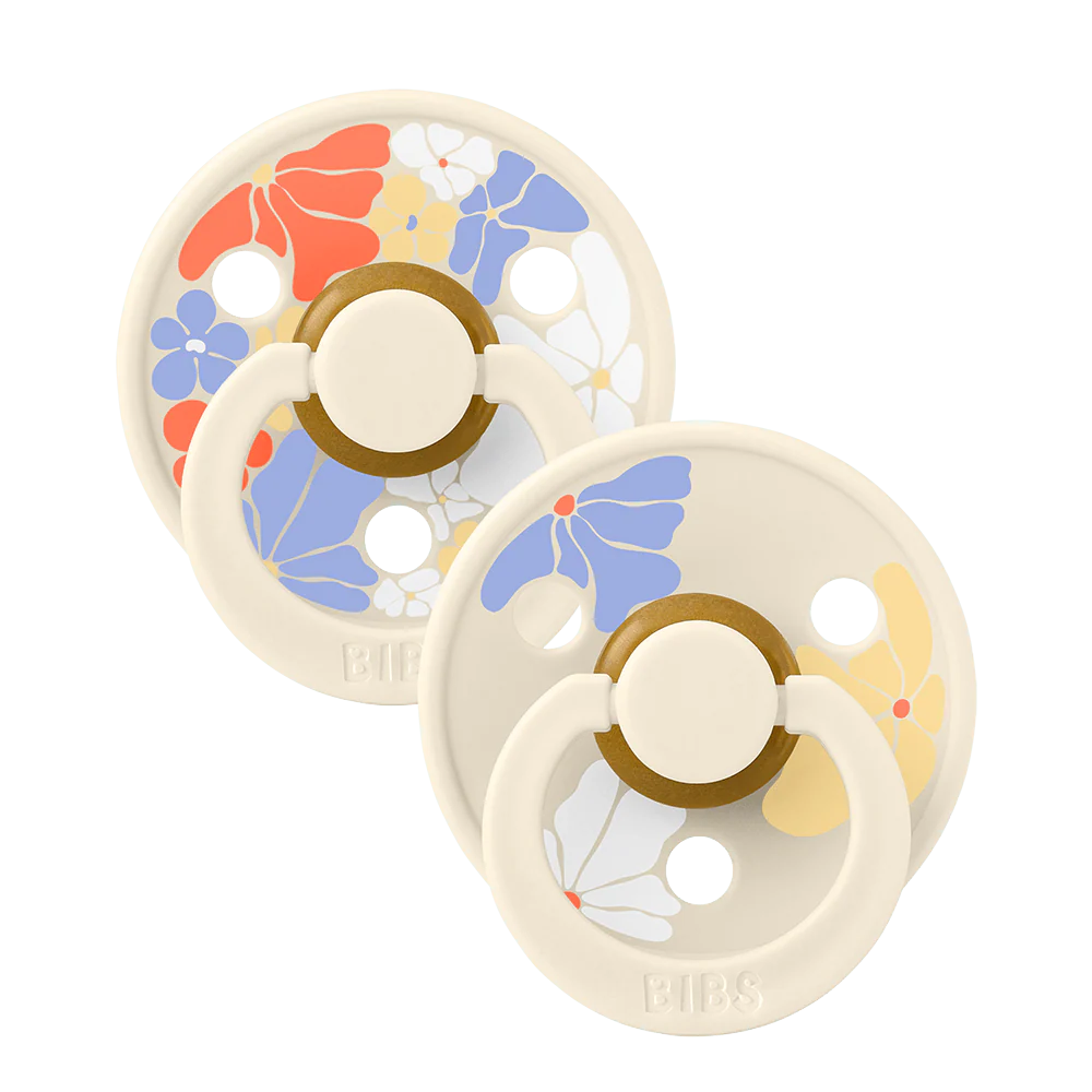 BIBS - STUDIO Colour Pacifiers - 2 Pack - Morning Bloom