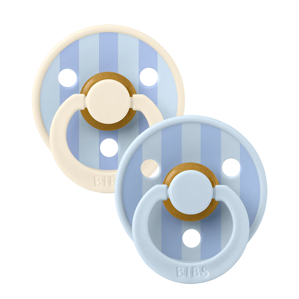 BIBS - STUDIO Colour Pacifiers - 2 Pack - Block