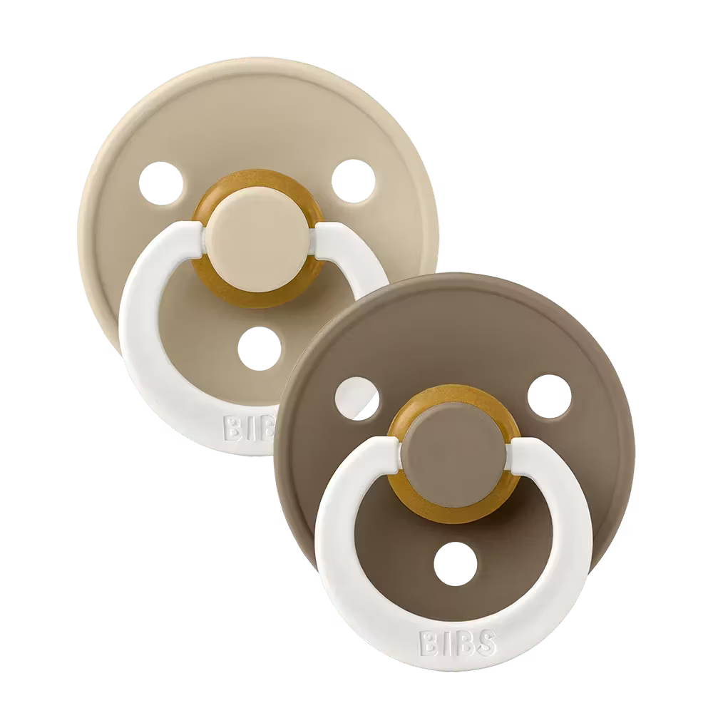 BIBS pacifier, Color Glow, 2 pack - Size 1-3,