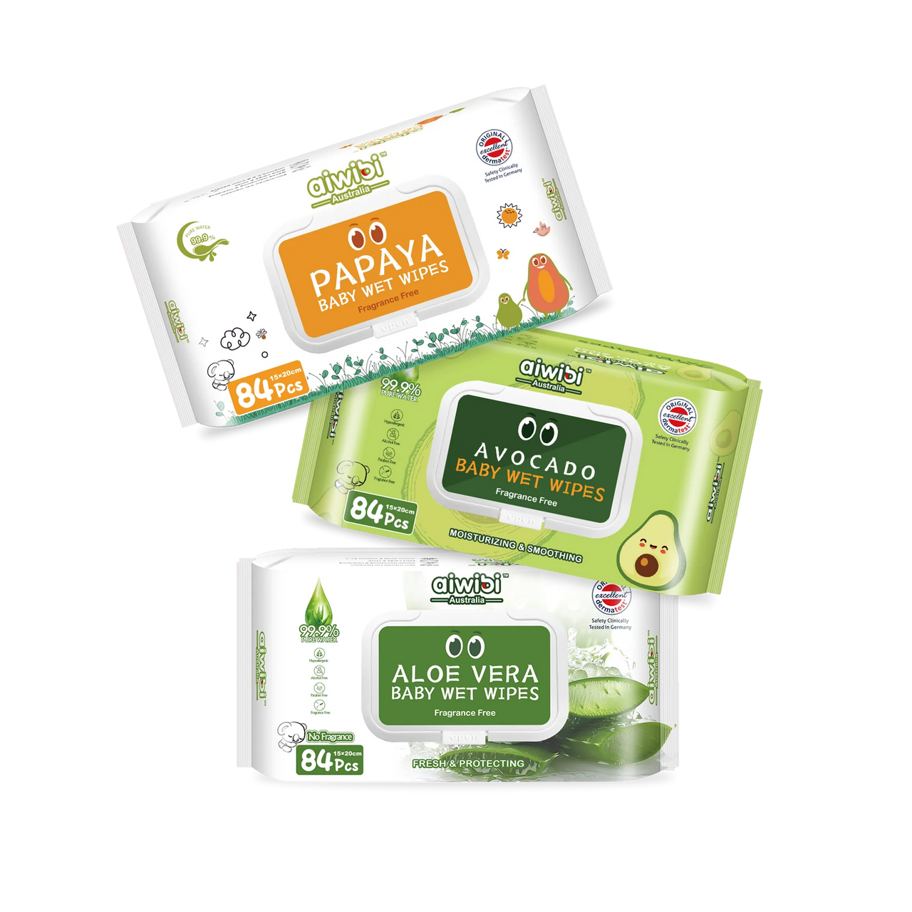 Aiwibi - Fresh Organic Care Baby Water Wipes