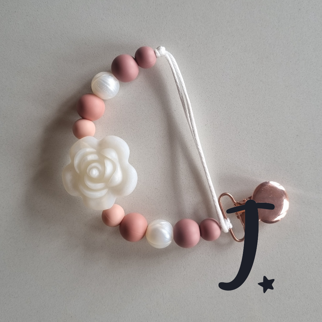 Pearl rose Silicone Dummy Clip