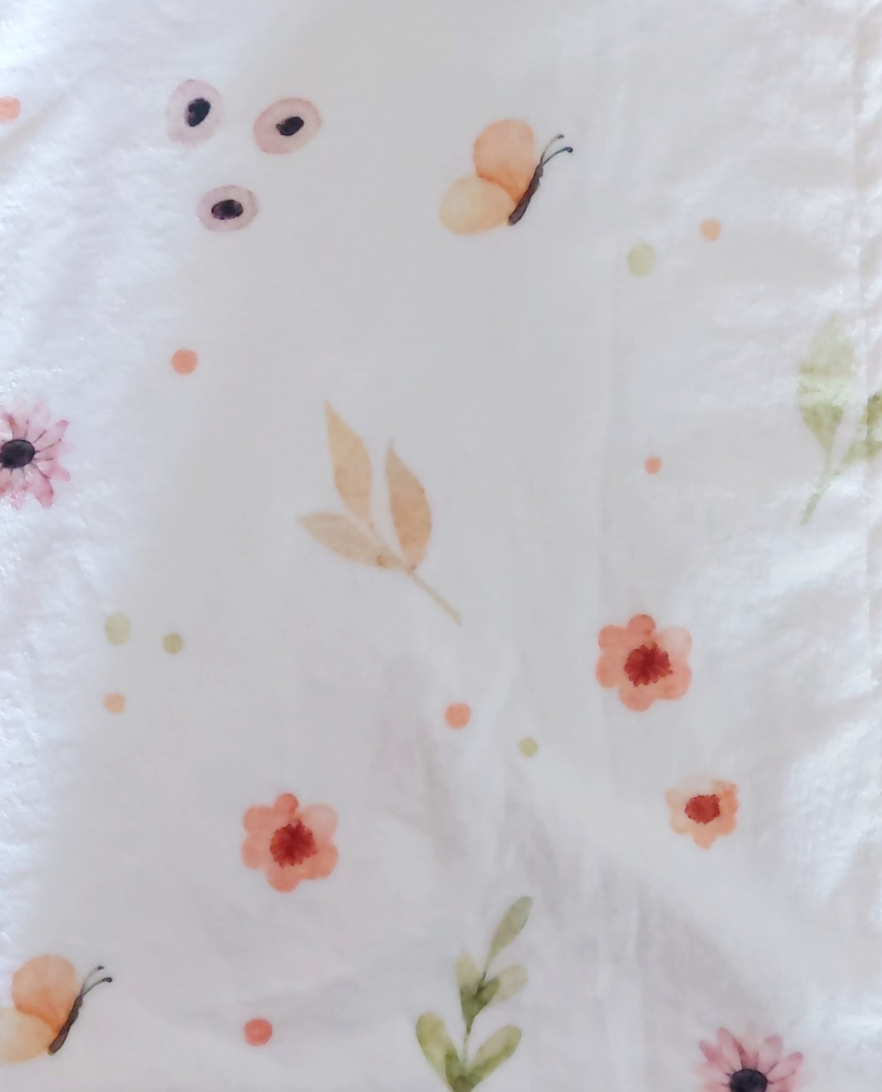 Butterfly garden fleece blanket