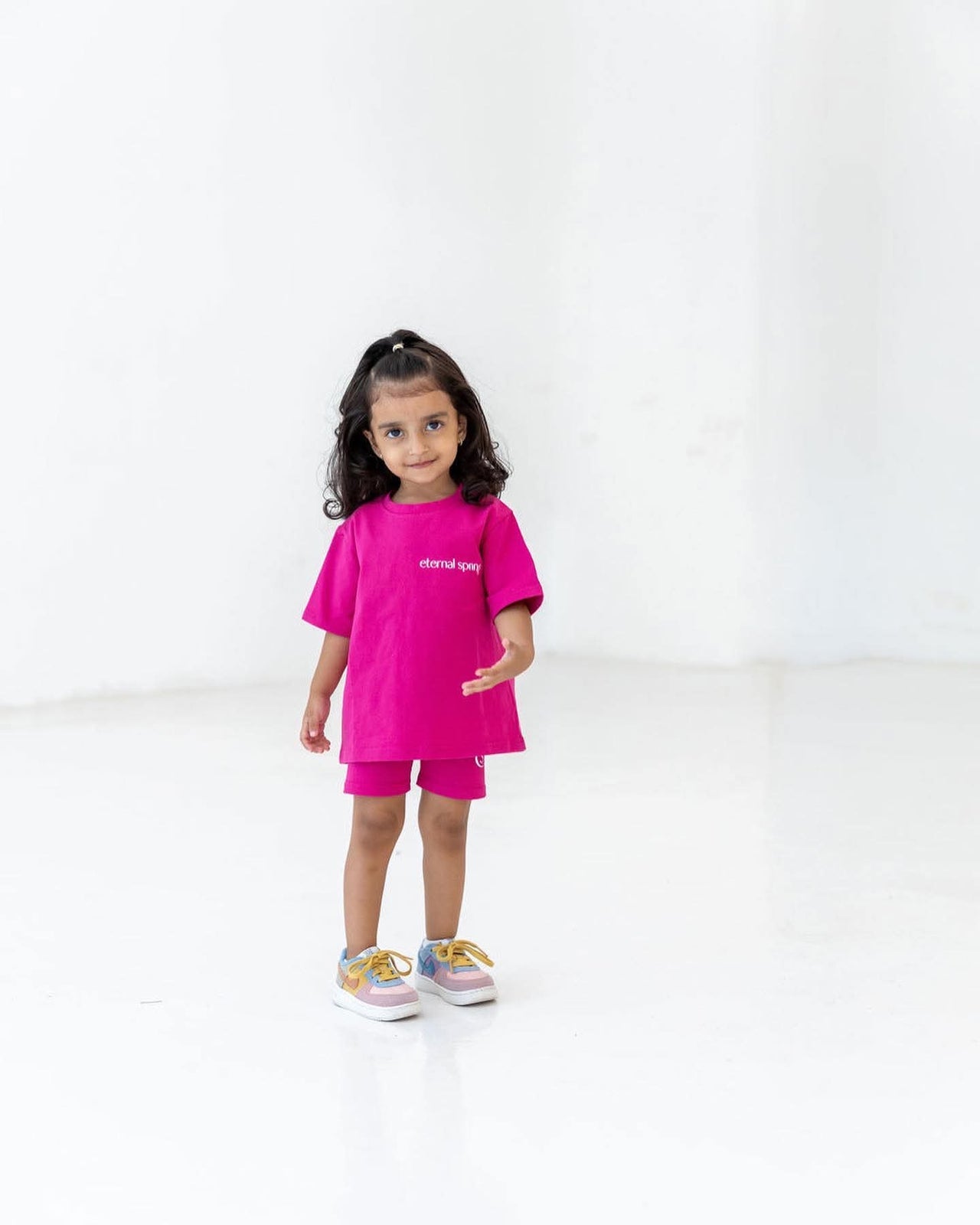 Eternal Spring - T-shirt and Shorts Toddler Set - Pink