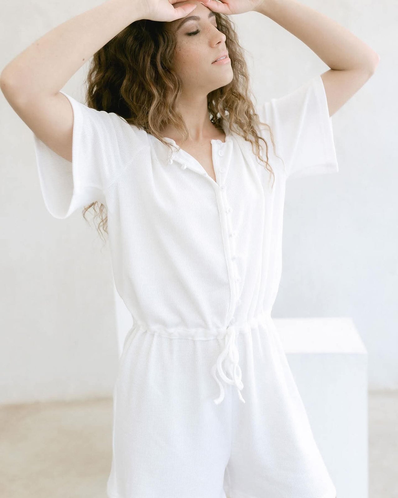 Eternal Spring - Mommy White Romper