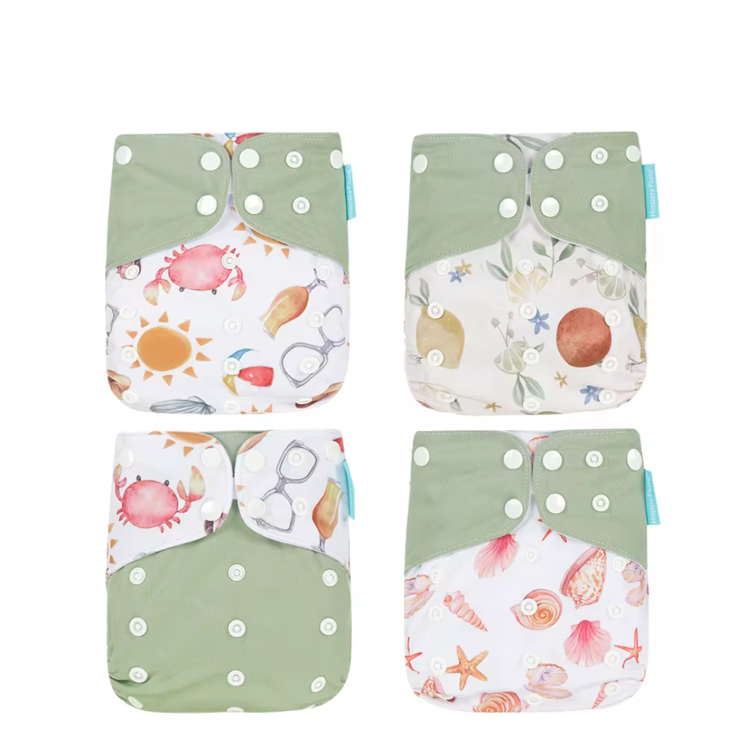 4 Pack Happy Flute pockets - Summer days