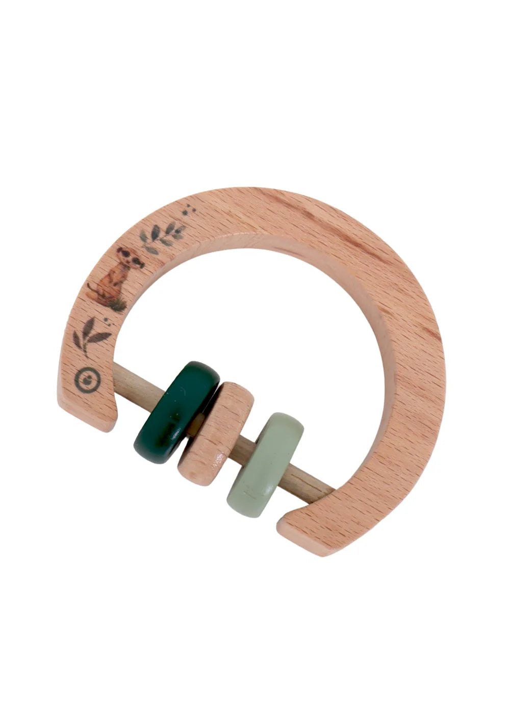 Grow Baby Wooden Rattle - Safari