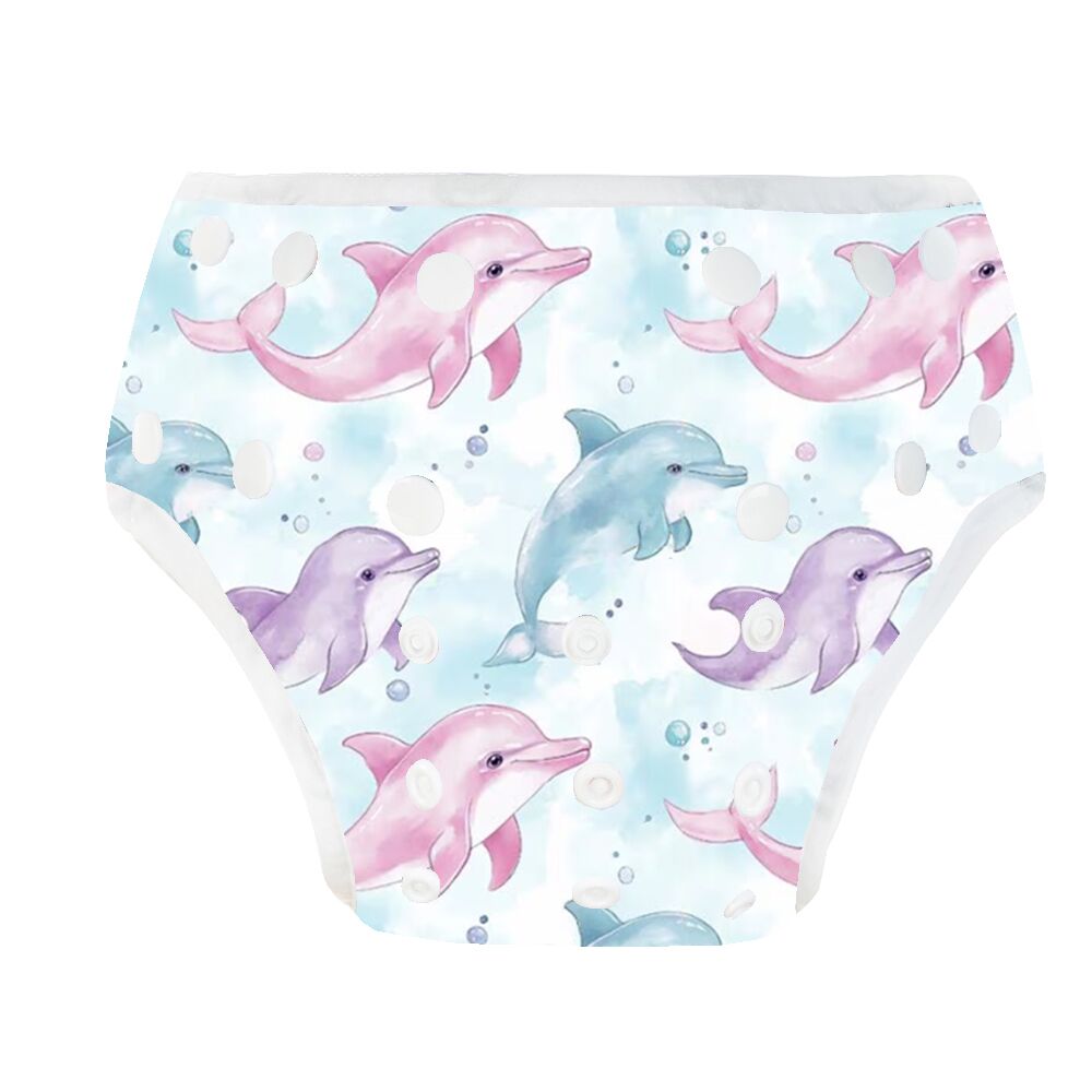 Dolphins Swim Diaper