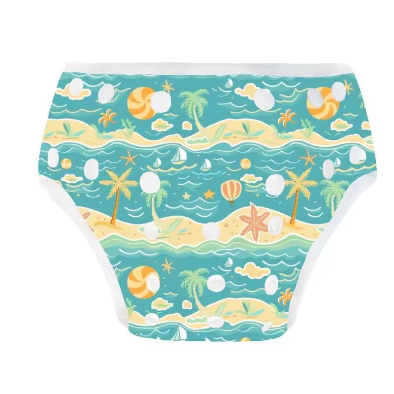 Orange Starfish Swim Diaper