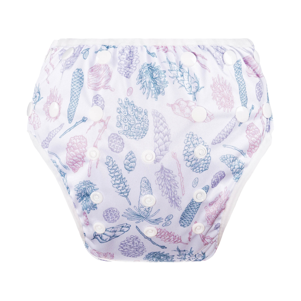 Pastel feathers Swim diaper