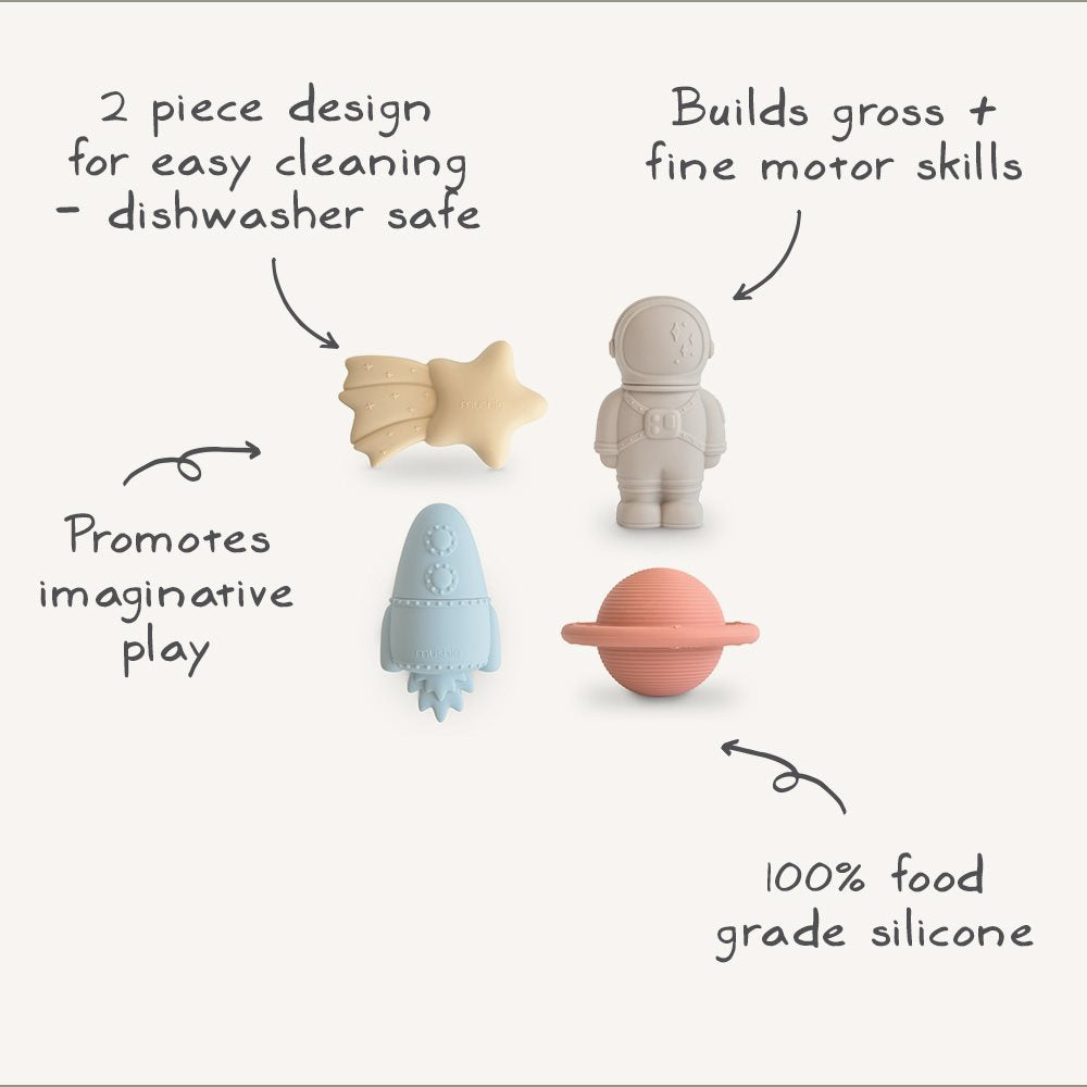 Mushie Bath Play Set 4P - Space