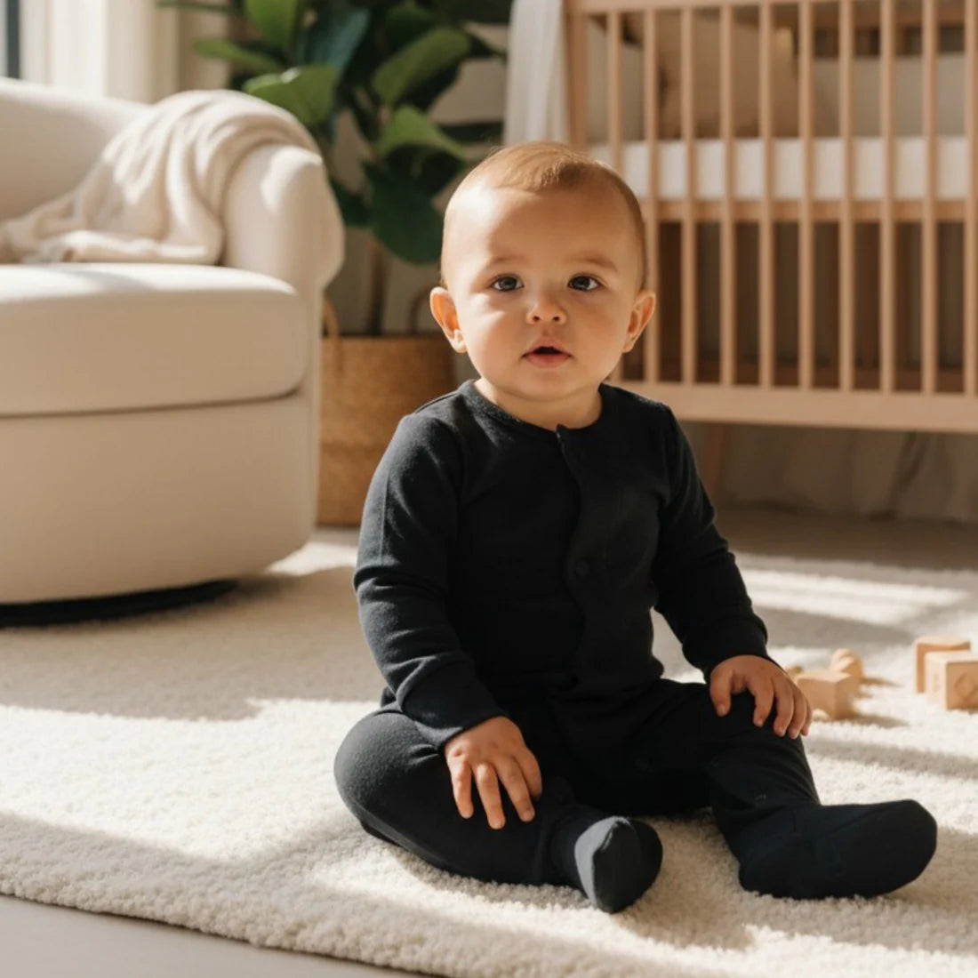 Magnetic Munchkin - Black Romper