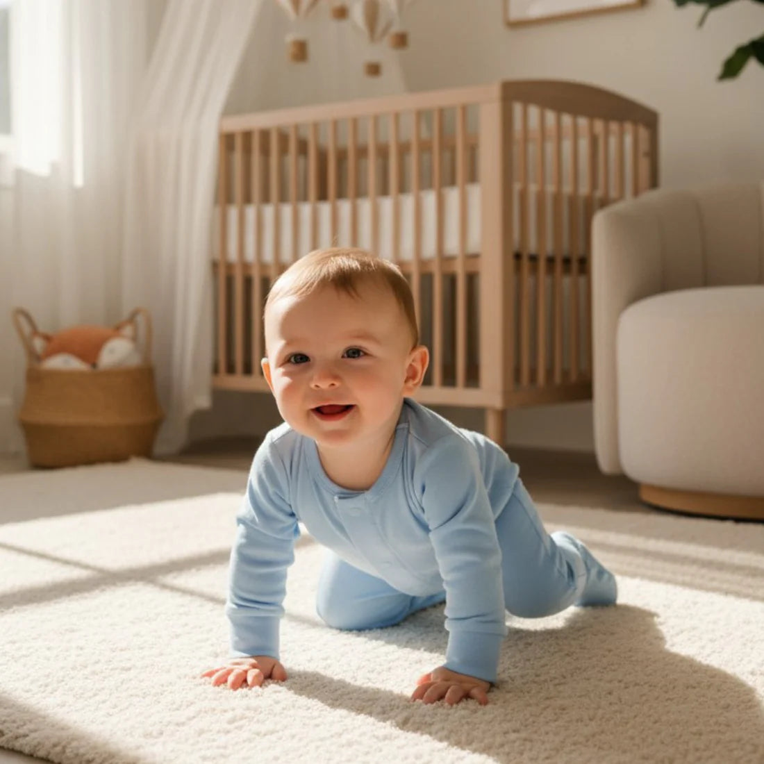 Magnetic Munchkin - Blue Romper