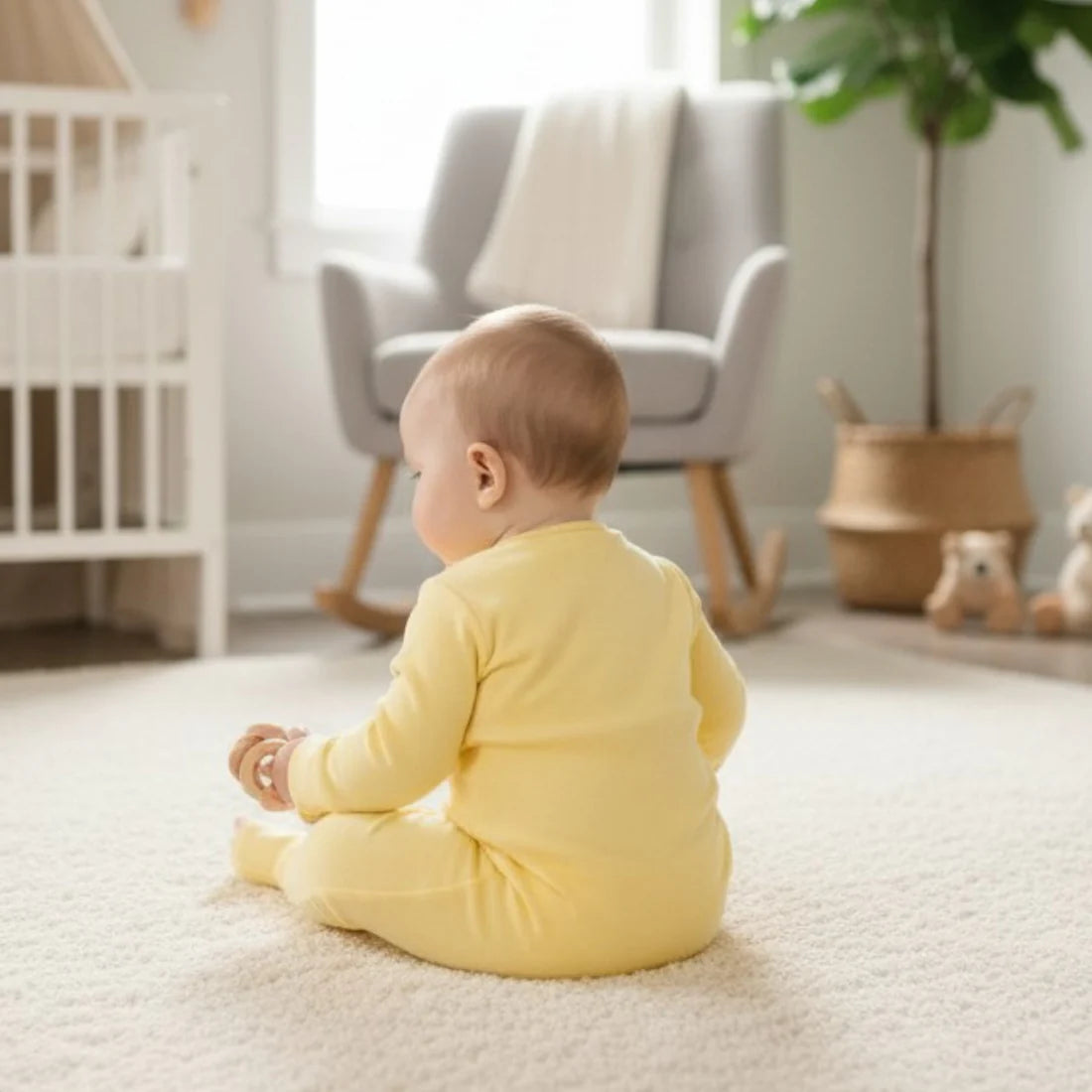 Magnetic Munchkin - Butter Yellow Romper
