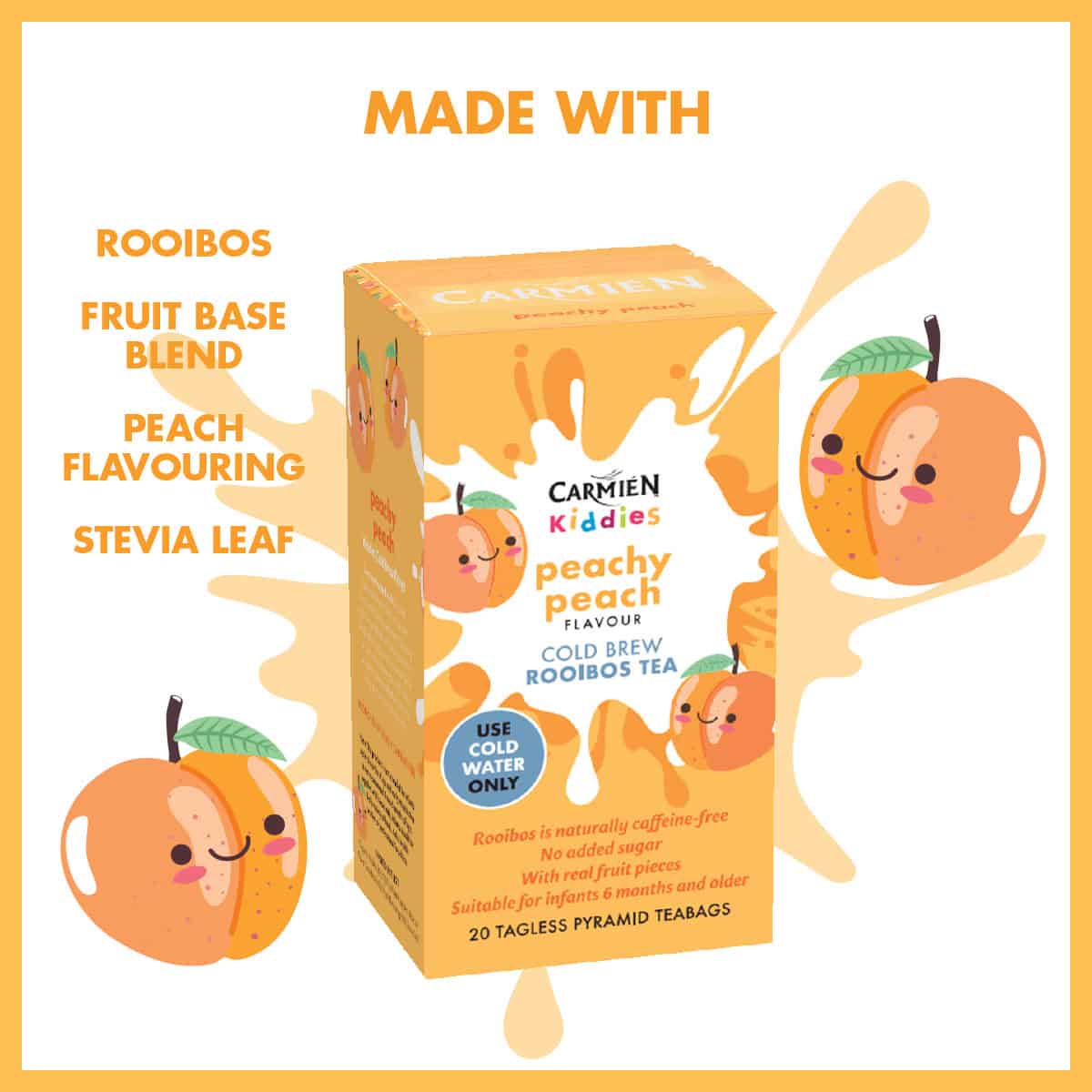Carmien Peachy Peach Kiddies Cold Brew Tea