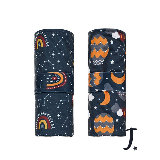 Diaper changing mat - Navy night in the sky