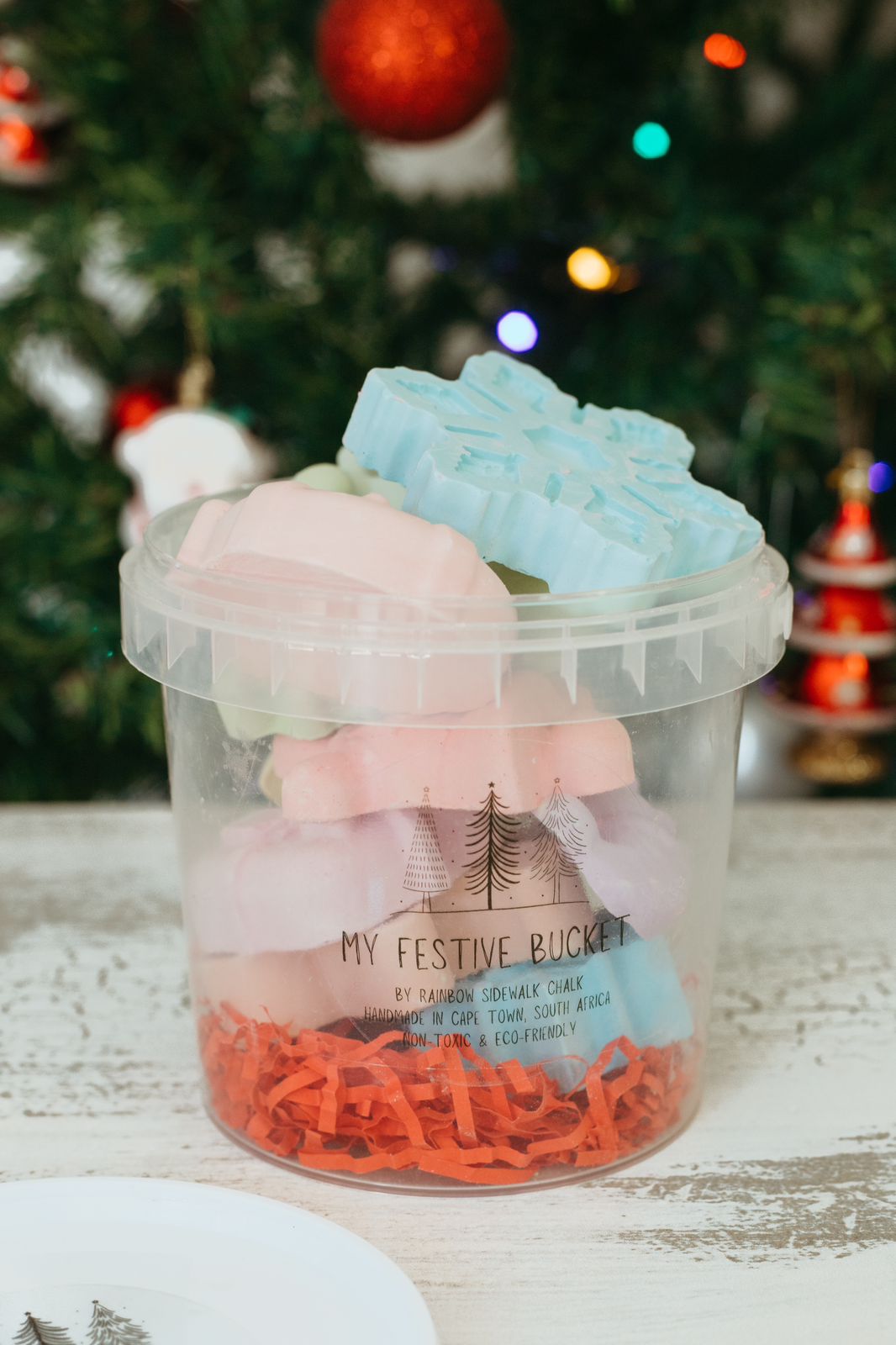 Rainbow Sidewalk chalk - My festive bucket