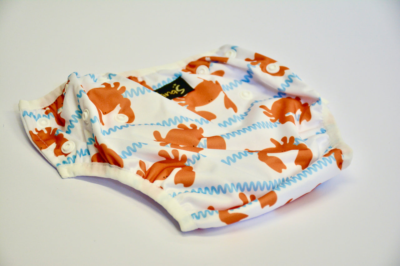 Orange crabs Swim diaper